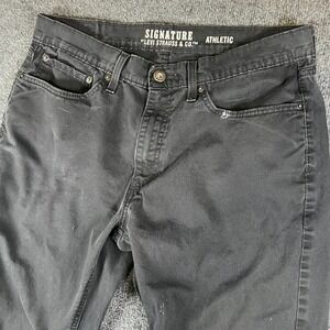 Signature By Levi Strauss & Co. Gold Label Jeans Mens 34X31 Black Denim Athletic